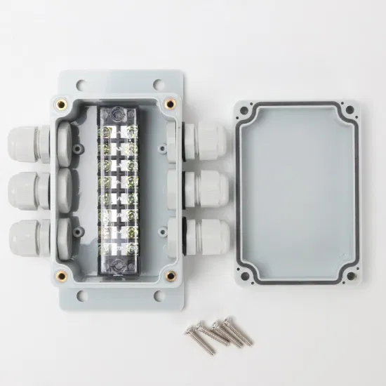 Три входа и три выхода, 100*68*50 мм, 15 А, 8-контактные встроенные клеммные колодки, водонепроницаемая распределительная коробка для улицы