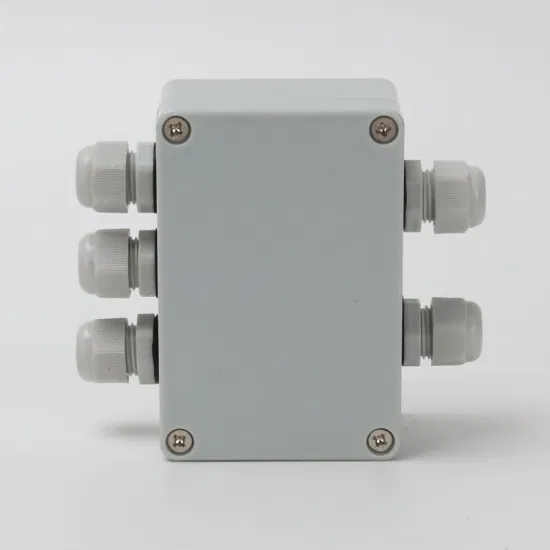 Два входа и три выхода 3,9*2,7*2 дюйма, распределительная коробка для проводов электропитания на открытом воздухе, АБС-пластик, серый цвет