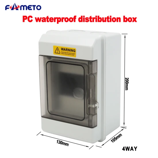 Пластиковая распределительная коробка At4way IP67, наружная водонепроницаемая фотоэлектрическая проводка, противопожарная защита ПК