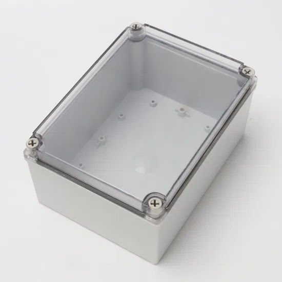 Пластиковая коробка CE IP67 ABS/PC распределительной коробки 200*150*100mm прозрачной крышки водоустойчивая