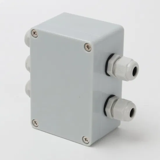 Два входа и три выхода 3,9*2,7*2 дюйма, распределительная коробка для проводов электропитания на открытом воздухе, АБС-пластик, серый цвет