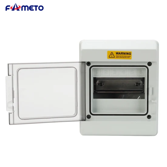 Фотоэлектрическая распределительная коробка at-6 Материал ПК Огнеупорный водонепроницаемый пластиковый корпус 6 бит