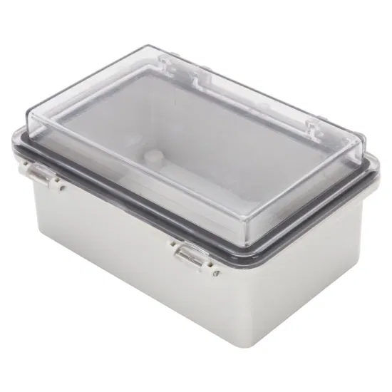 Наружная водонепроницаемая распределительная коробка электрического управления ABS IP66 с прозрачной крышкой для настенного монтажа 150*100*70 мм