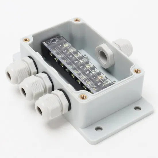 Один вход и три выхода, 15А, 8-контактная водонепроницаемая стыковочная коробка для проводов, нейлоновые разъемы из АБС-пластика Pg9, 4-8 квадратных проводов