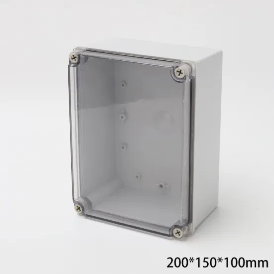 Пластиковая коробка CE IP67 ABS/PC распределительной коробки 200*150*100mm прозрачной крышки водоустойчивая