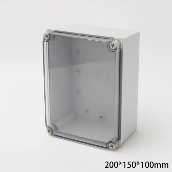 Пластиковая коробка CE IP67 ABS/PC распределительной коробки 200*150*100mm прозрачной крышки водоустойчивая