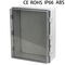 На открытом воздухе водоустойчивая наружная дверь АБС-пластика коробки распределения электрооборудования 500*400*200мм прозрачная