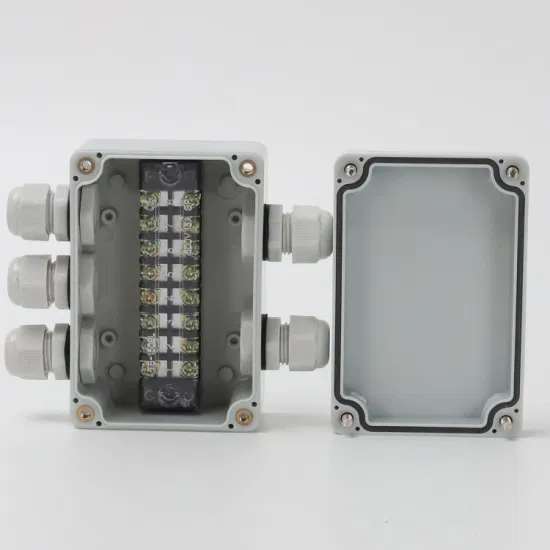 Два входа и три выхода 3,9*2,7*2 дюйма, распределительная коробка для проводов электропитания на открытом воздухе, АБС-пластик, серый цвет