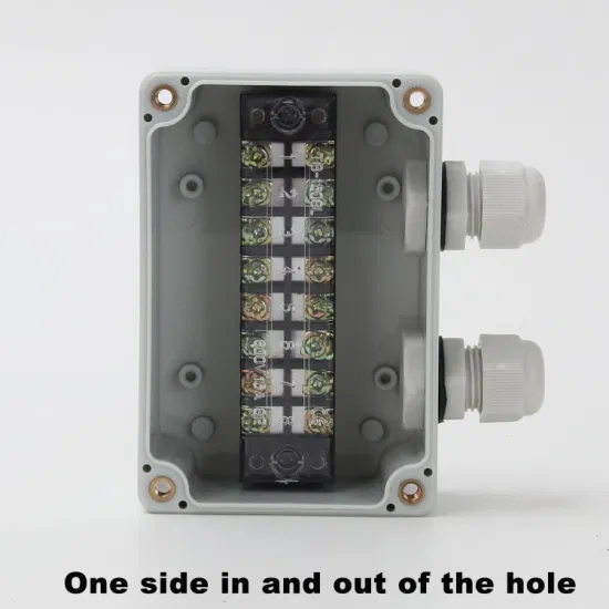 2 отверстия на одной стороне 100*68*50 мм Tb1508 400 В 15 А для использования вне помещений из АБС-пластика водонепроницаемая распределительная коробка