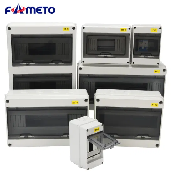 Ht-8 Водонепроницаемая 200 мм * 155 мм * 95 мм ABS Поверхность Заподлицо Тип 8-контактная распределительная коробка MCB Распределительная коробка