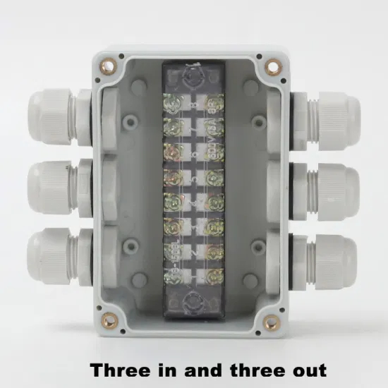 3 входа и 3 выхода, 15 А, 400 В, 8-полосная водонепроницаемая распределительная коробка для использования на открытом воздухе Tb1508 CE IP67