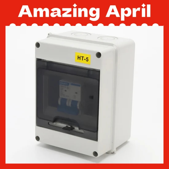 Ht-5 Пластиковый Водонепроницаемый 120*160*95 мм ABS Поверхностный Тип Заподлицо 5-канальная Распределительная Коробка MCB Открытый Электрический Блок Питания