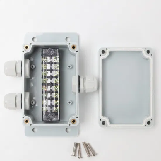 На открытом воздухе водоустойчивая цепь распределительной коробки 100*68*50мм кабеля одна в и 2 вне цепь пластмассы 15А 8 АБС