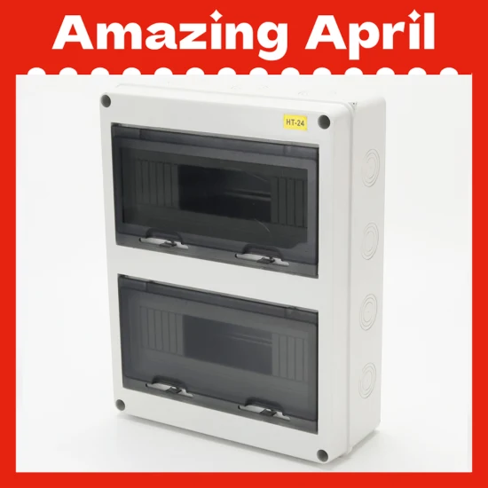 Ht-24 Водонепроницаемый 360*280*110 мм ABS+PC Заподлицо Тип 24-позиционная распределительная коробка MCB полюса