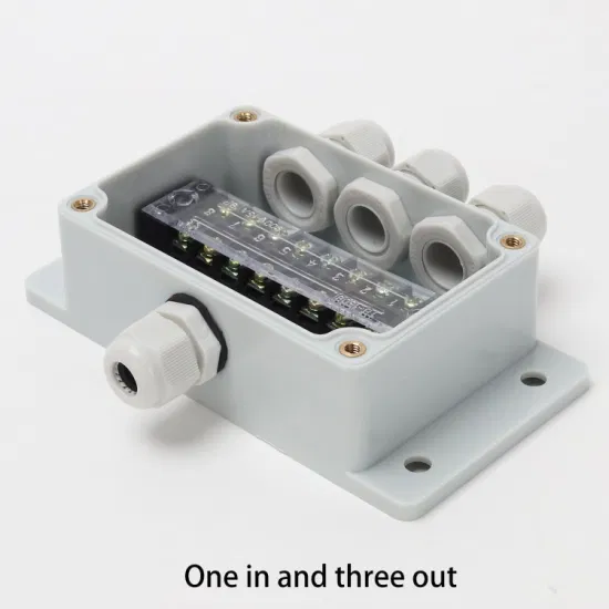 Один вход и три выхода, 15А, 8-контактная водонепроницаемая стыковочная коробка для проводов, нейлоновые разъемы из АБС-пластика Pg9, 4-8 квадратных проводов
